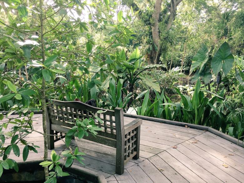 botanic garden bench
